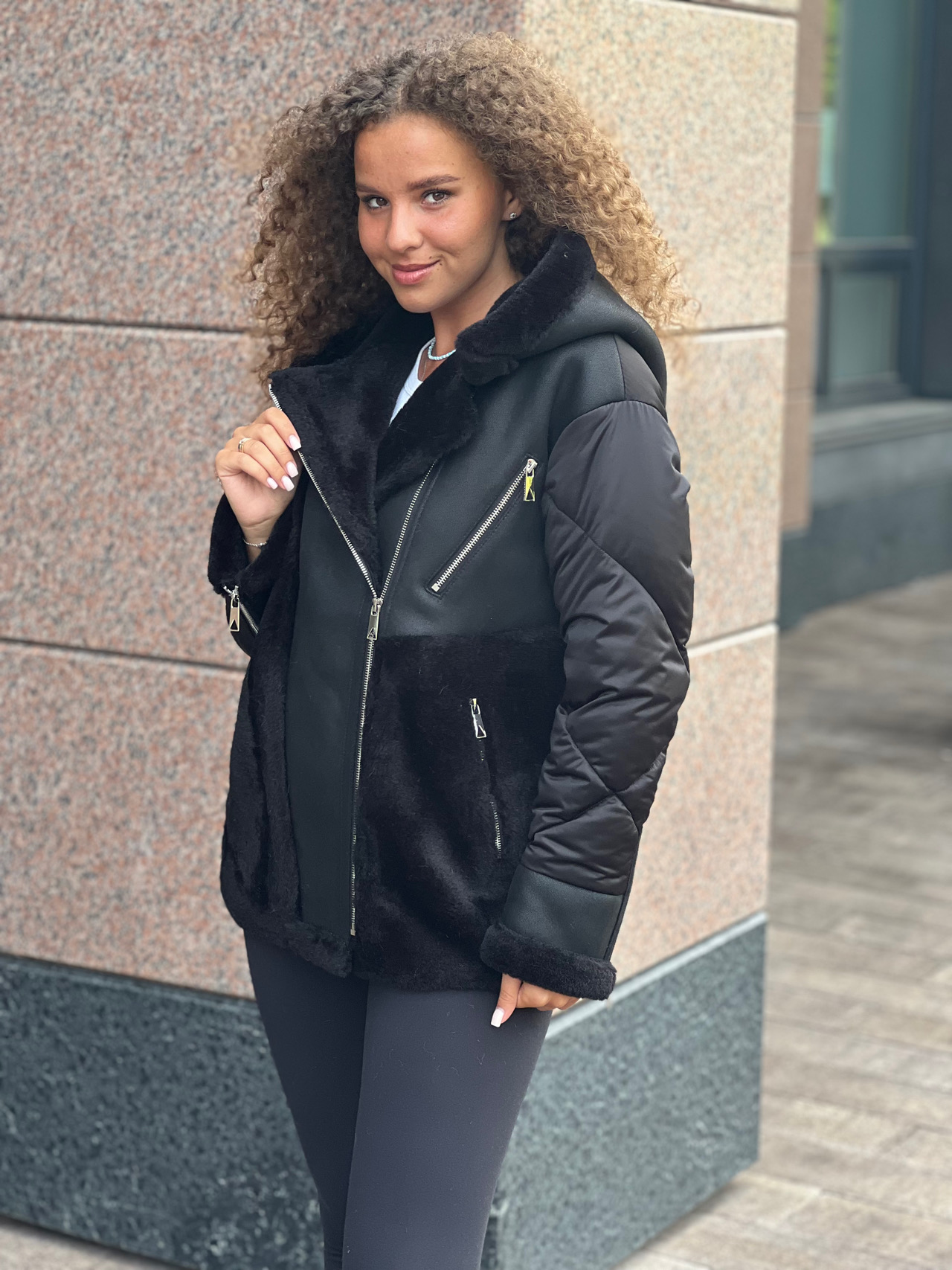 фото Дубленка из эко меха   00-00001844 в Красноярске от магазина Style-Way