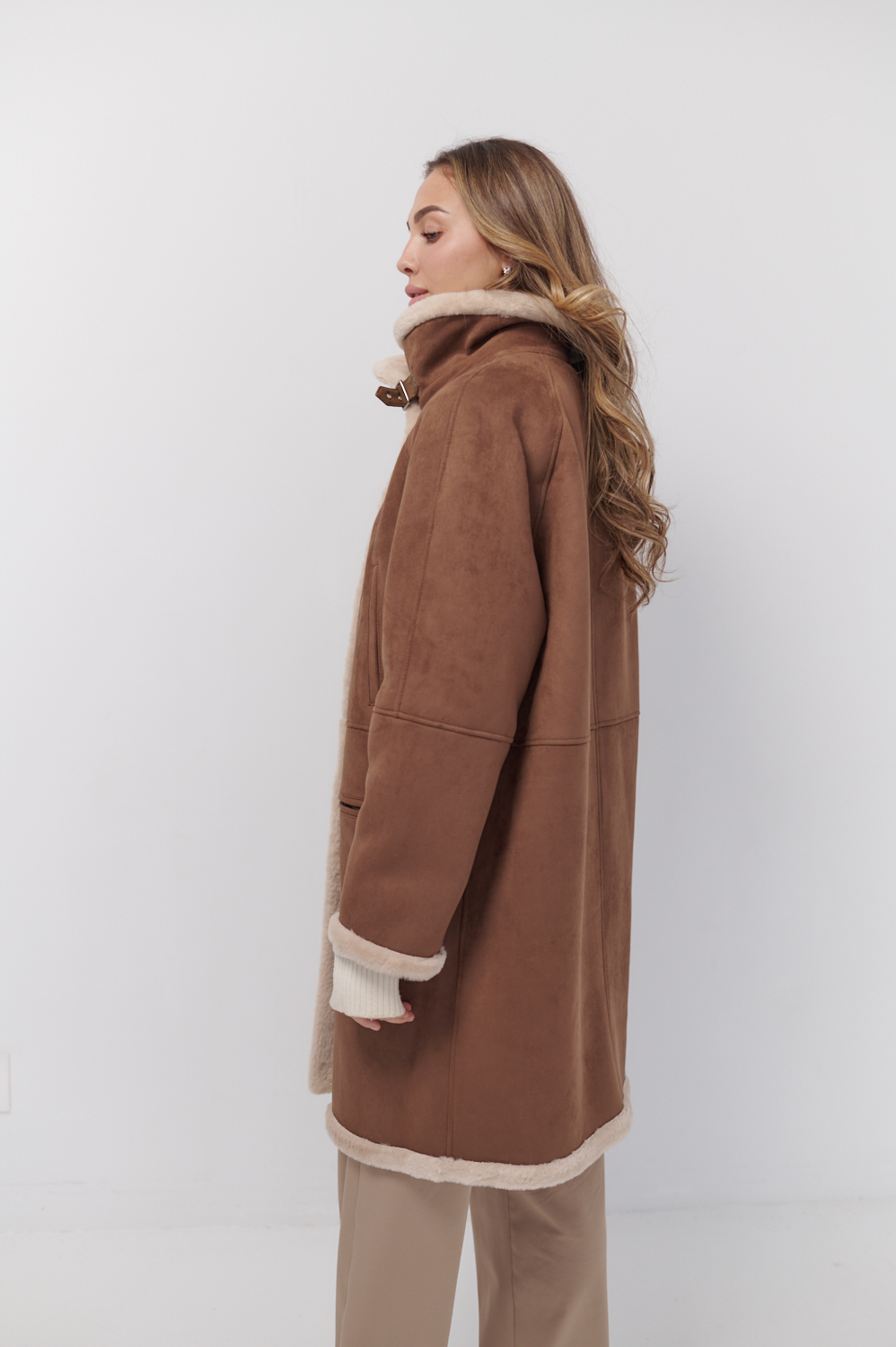 фото Дубленка из эко замши и меха 00-000002310 в Красноярске от магазина Style-Way