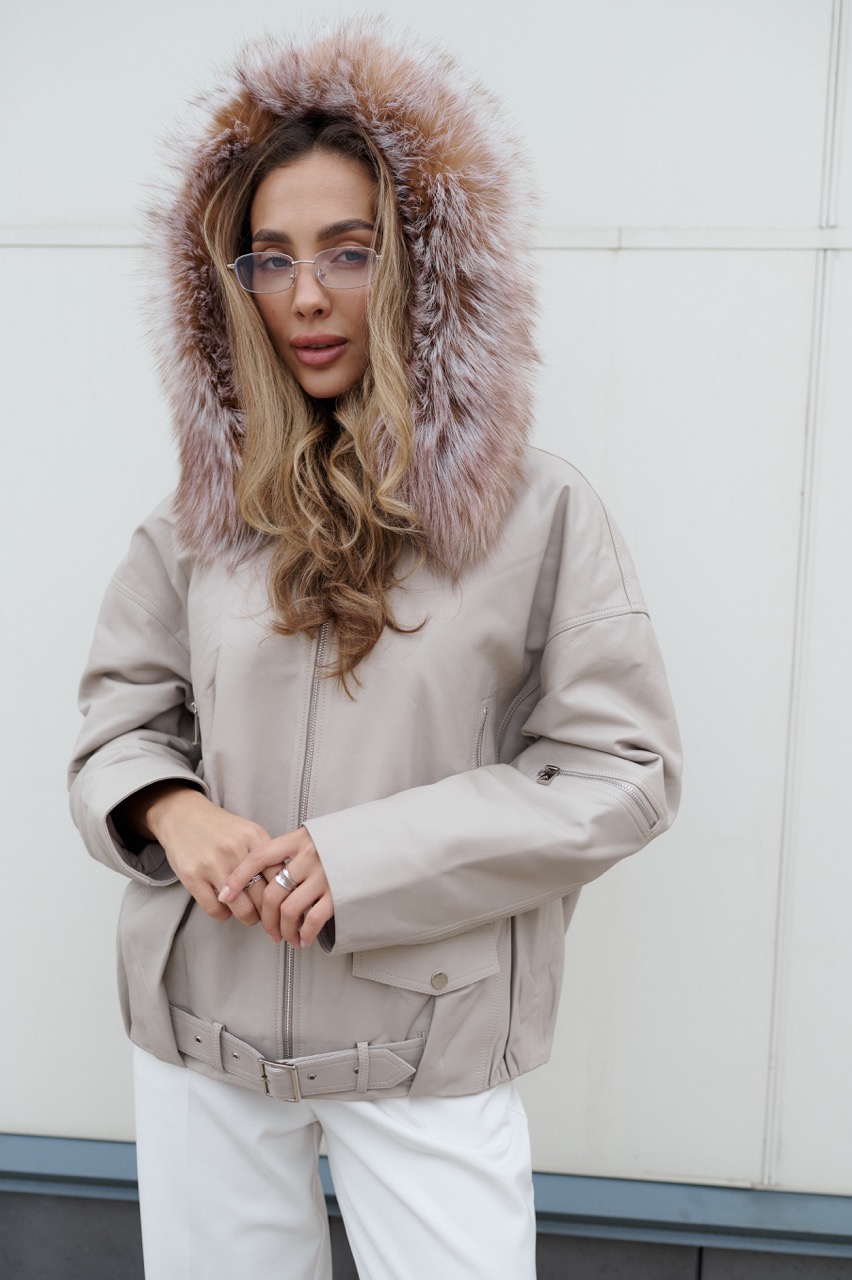 фото Бомбер из натуральной кожи 00-00002409 в Красноярске от магазина Style-Way