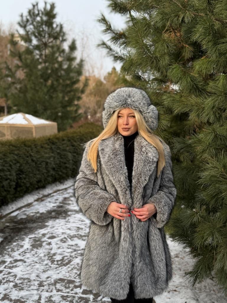 фото Шуба из эко меха под чернобурку 00-000002164 в Красноярске от магазина Style-Way