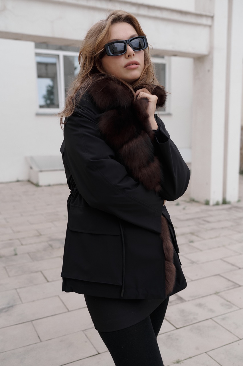 фото Пуховик-парка с мехом песца 00-00002402 в Красноярске от магазина Style-Way