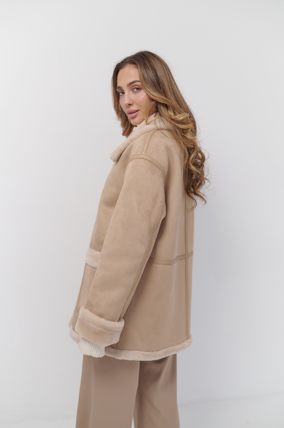 фото Дубленка из эко замши и меха 00-000002314 в Красноярске от магазина Style-Way