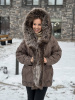 фото Пуховик с капюшоном из чернобурки 00-00002157 в Красноярске от магазина Style-Way
