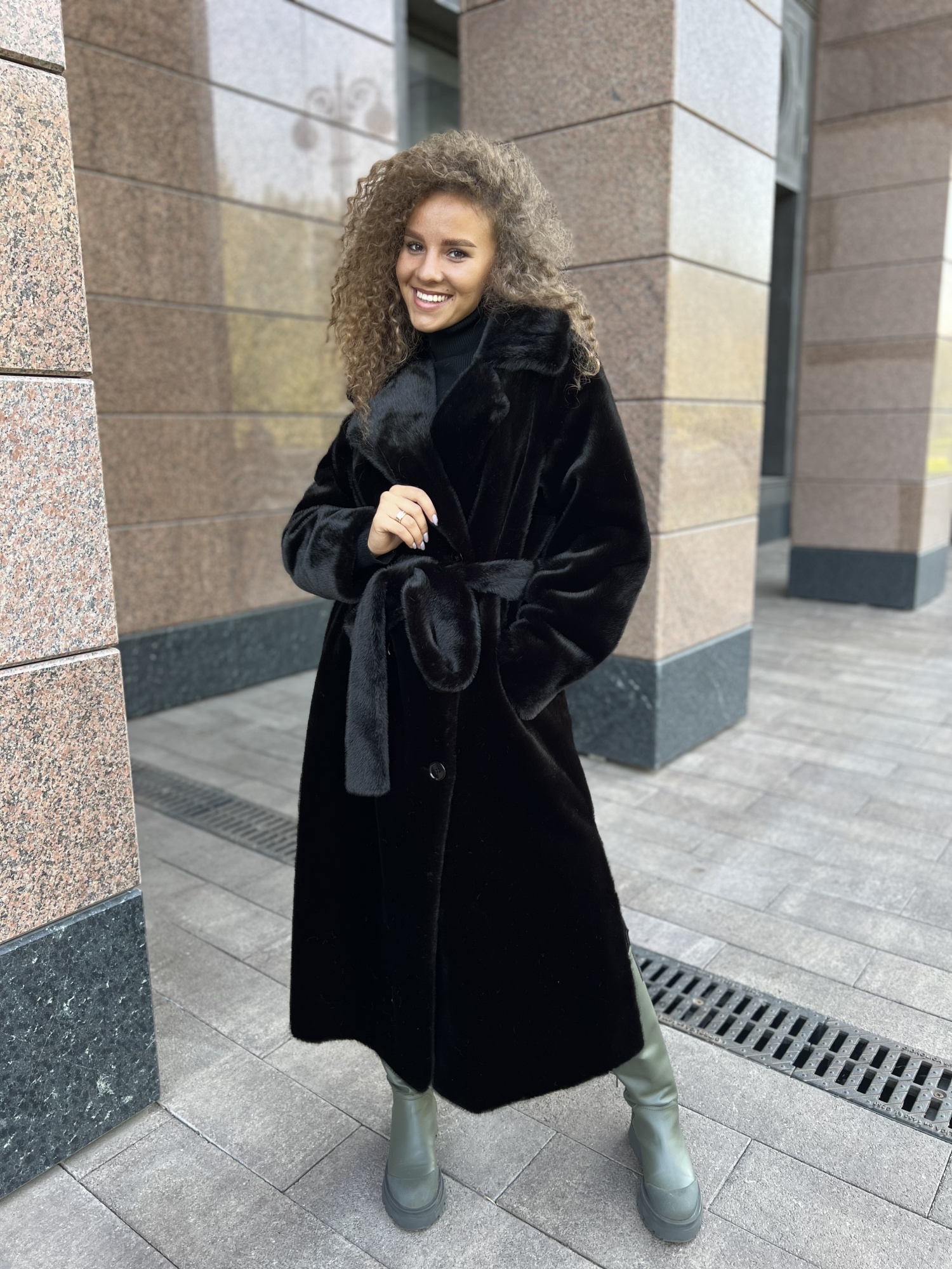 фото Пальто из ЭКО Норки 00-000001740 в Красноярске от магазина Style-Way